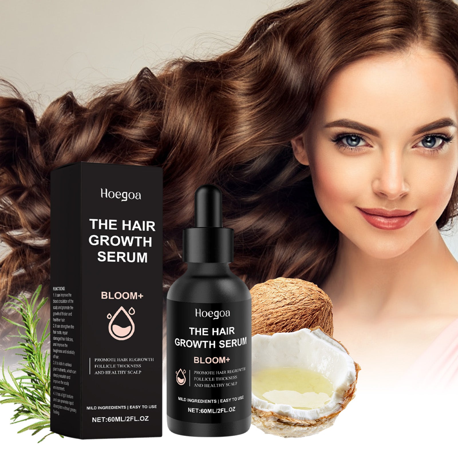 Hoegoa Hair Care Serum Nourishes Hair Follicles, Moisturizes Scalp, And Rejuvenates Hair
