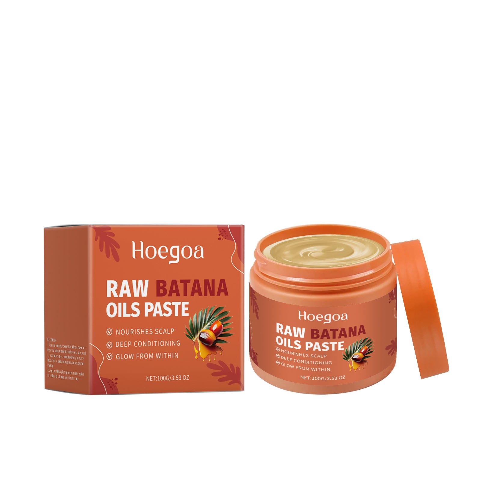 Hoegoa Batana Oil Hair Mask, Nourishes Hair, Moisturizes Hair, Softens, Brightens And Improves Dry And Irritated Hair
