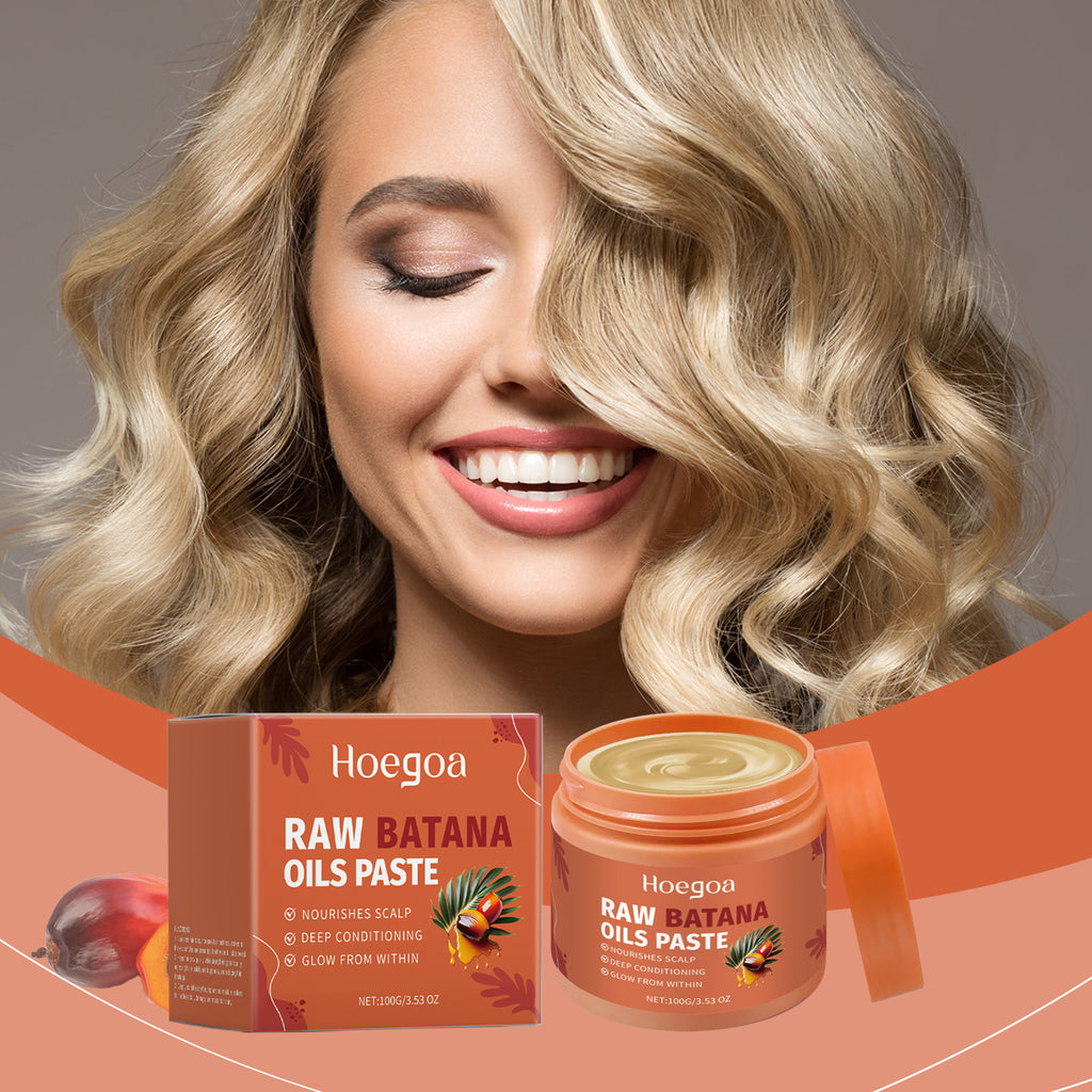 Hoegoa Batana Oil Hair Mask, Nourishes Hair, Moisturizes Hair, Softens, Brightens And Improves Dry And Irritated Hair