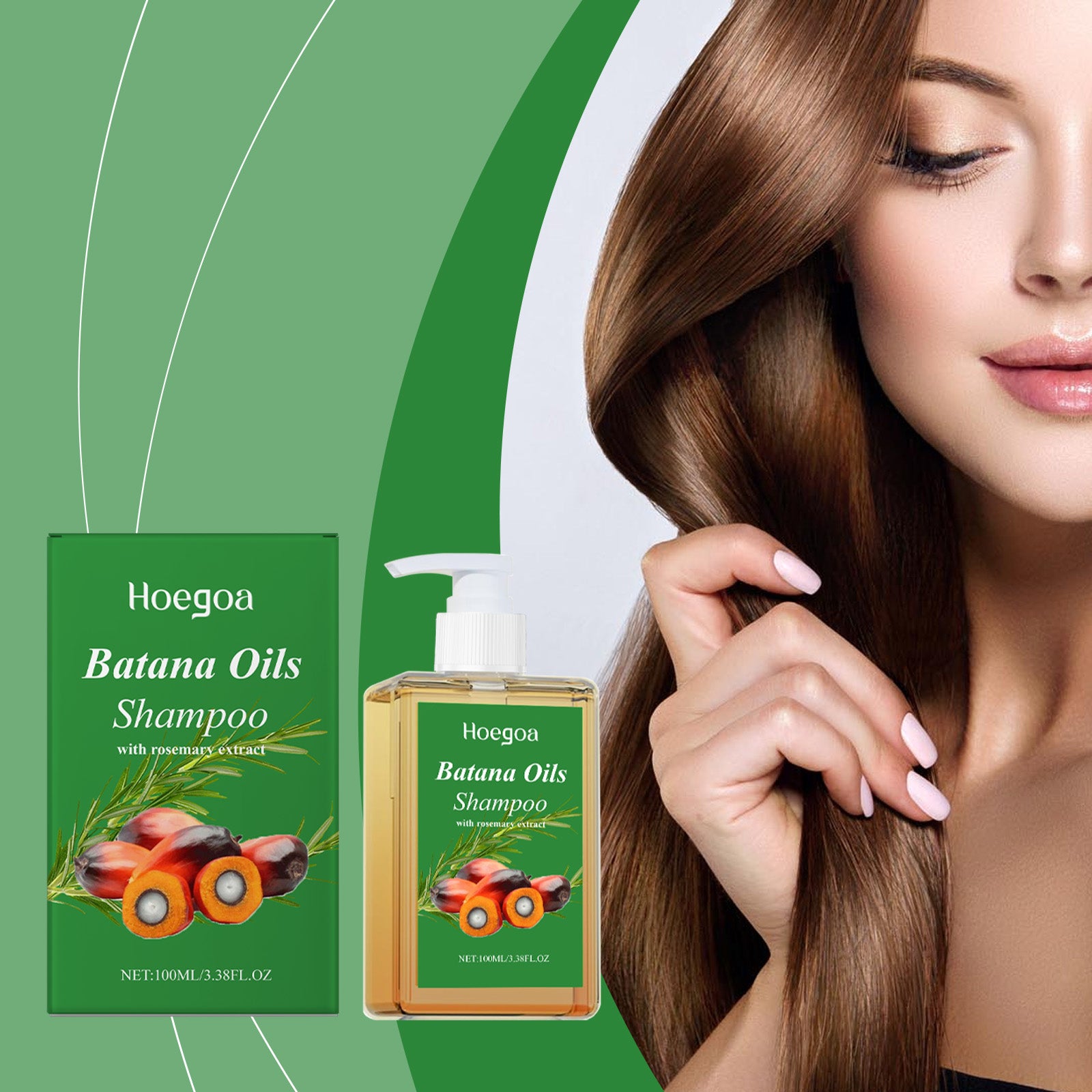 Hoegoa Batana Hair Care Shampoo, With Its Mild Ingredients, Cleanses The Hair, Making It Light, Smooth And Nourishing