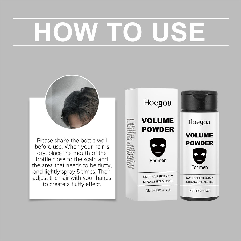 Hoegoa Volumizing Setting Powder, Mild Ingredients Leave-In Fluffy Oil Control Fresh And Long-Lasting Setting Powder