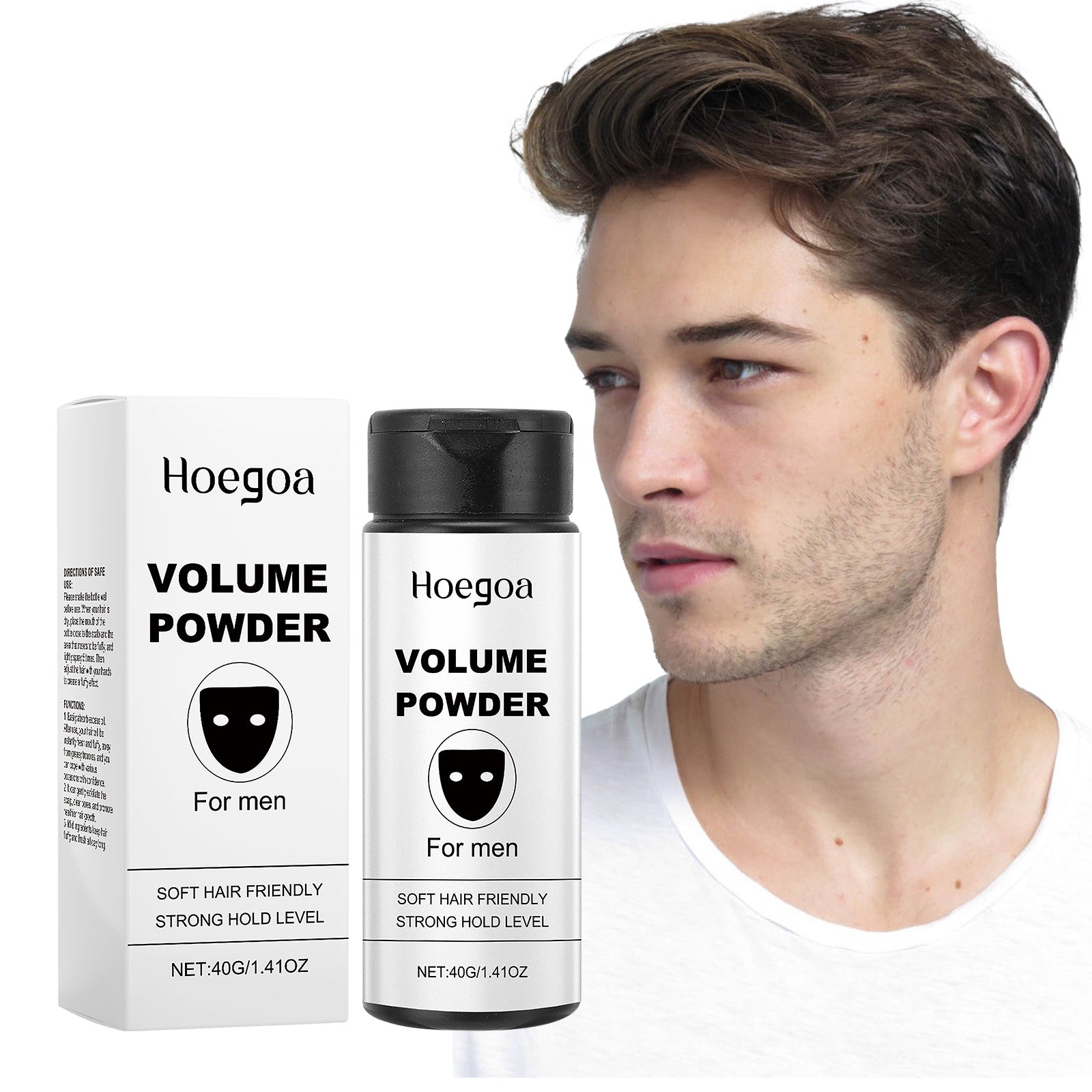 Hoegoa Volumizing Setting Powder, Mild Ingredients Leave-In Fluffy Oil Control Fresh And Long-Lasting Setting Powder