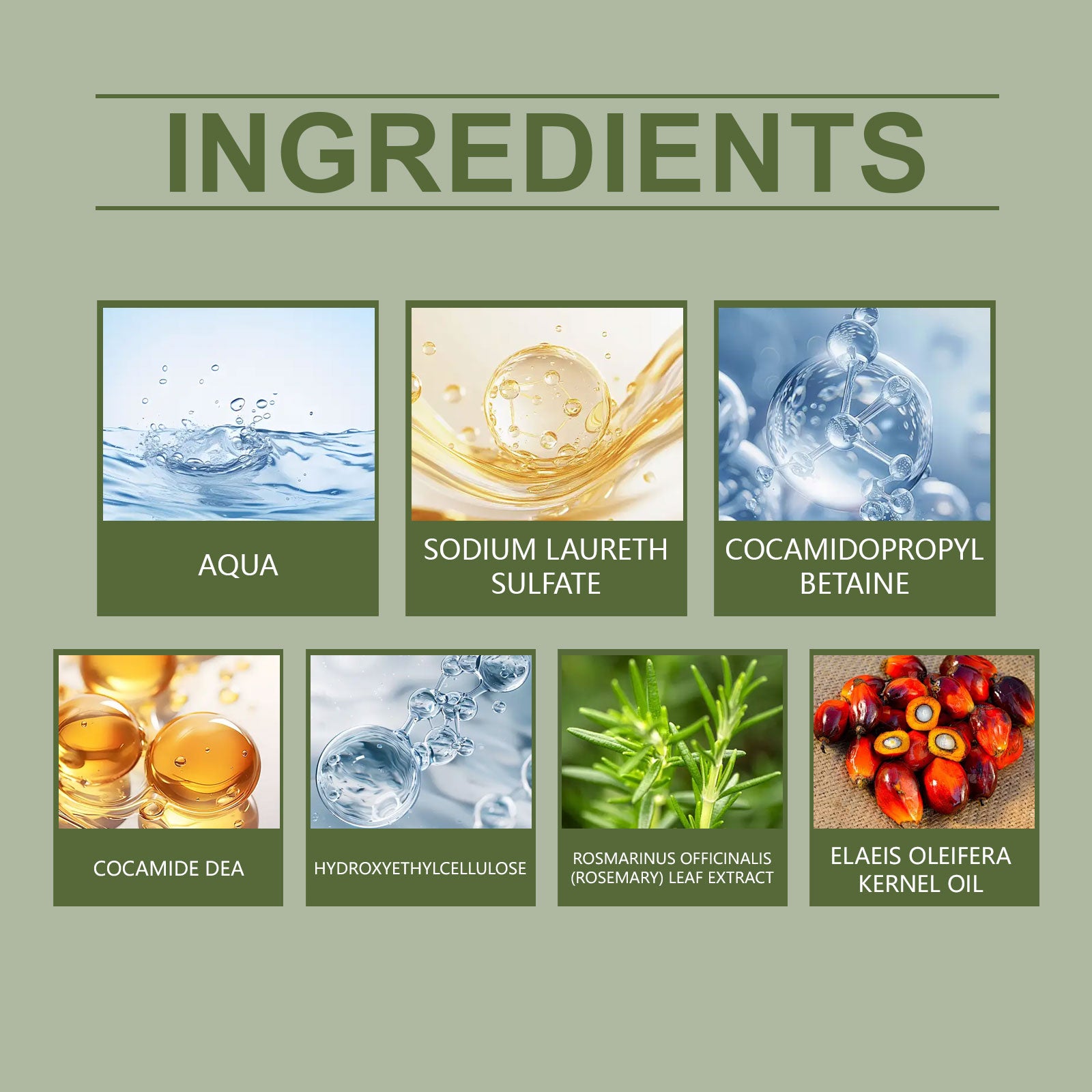 Hoegoa Rosemary Shampoo, Moisturizing Clean Scalp Strong Hair Reduce Scalp Discomfort Shampoo
