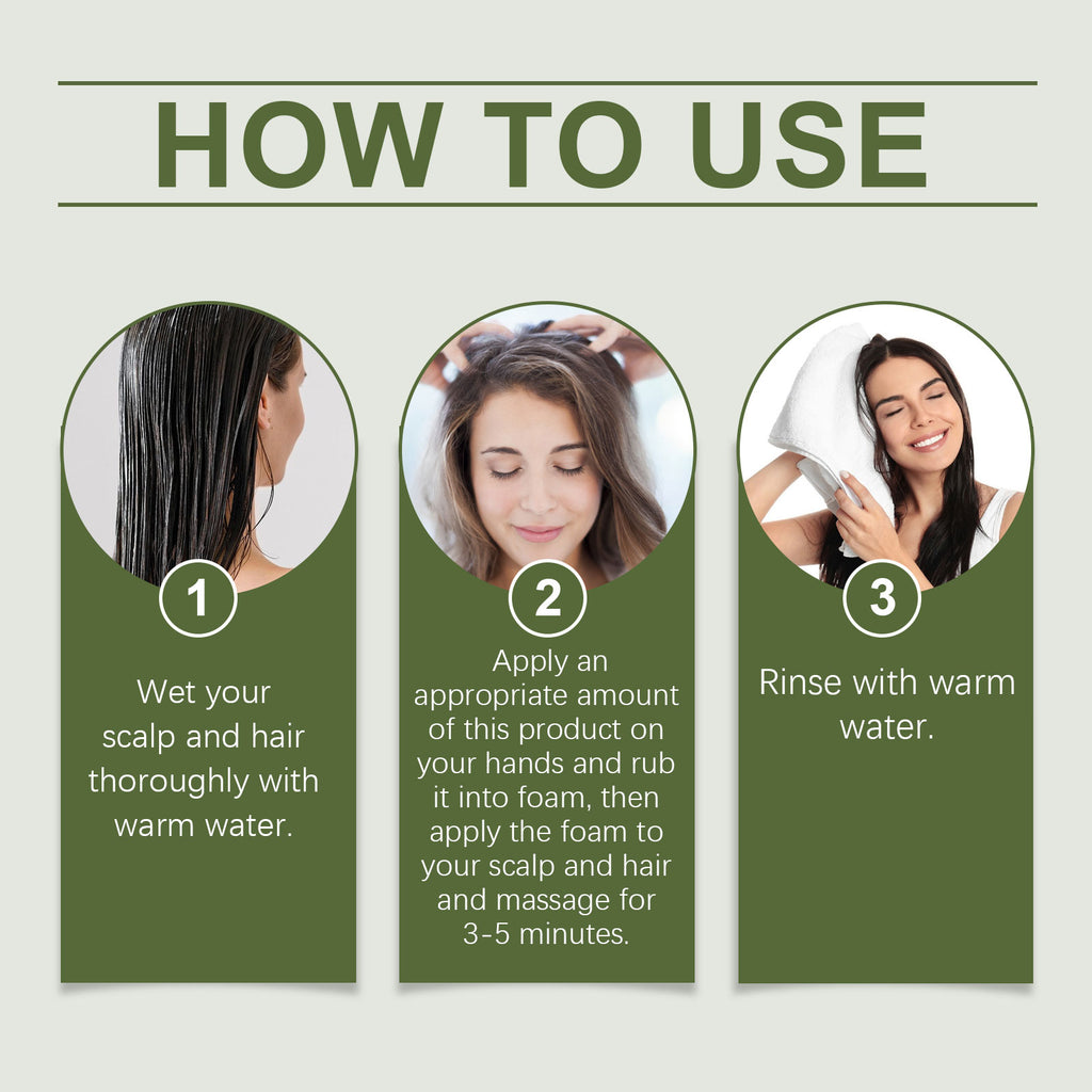 Hoegoa Rosemary Shampoo, Moisturizing Clean Scalp Strong Hair Reduce Scalp Discomfort Shampoo