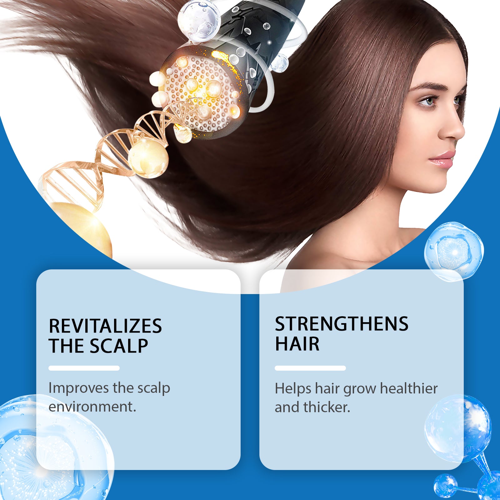 Hoegoa Hair Roller Essence Moisturizes, Hydrates And Enlarges Hair Follicles, Nourishes And Cares For The Scalp
