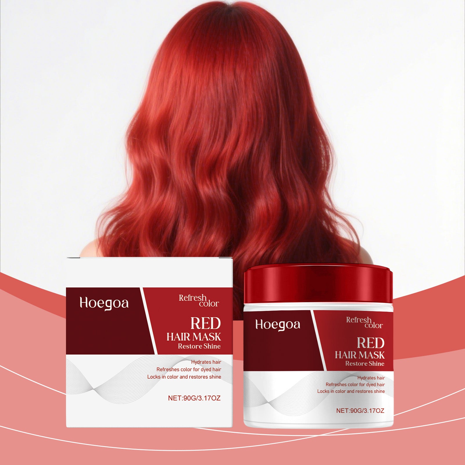 Hoegoa Moisturizing Hair Mask Nourishes Hair, Smoothens Hair Strands, Leaves Dry And Frizzy Hair With A Refreshing Fragrance