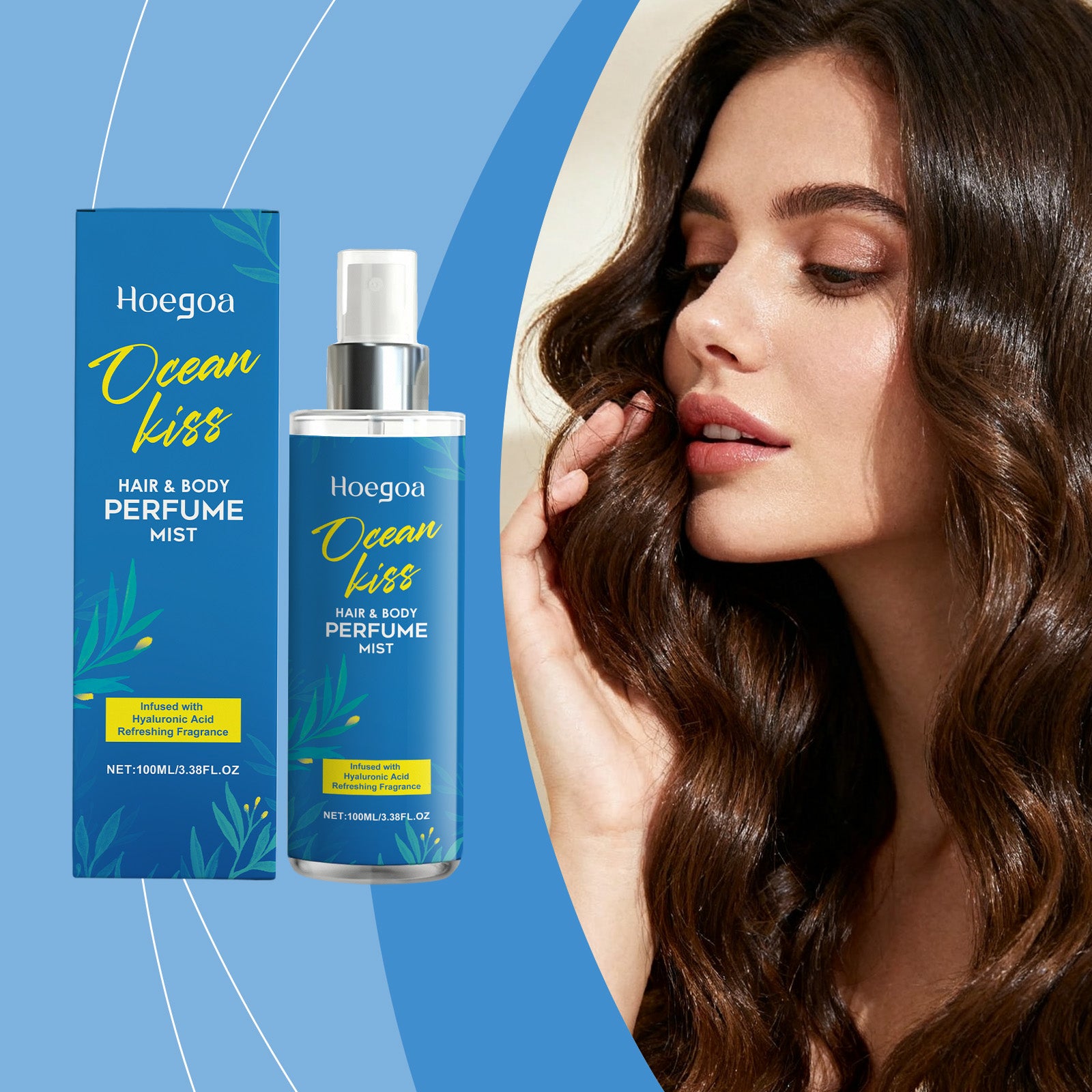 Hoegoa Moisturizing Hair Care Perfume Spray With A Layered Fragrance, Fresh And Elegant Eau De Toilette Hair Spray