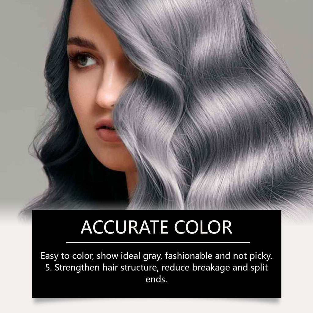 Hoegoa Silver Gray Hair Spray, Long-Lasting Moisturizing, Nourishing, Plant Extraction Hair Care Fashion Hair Color