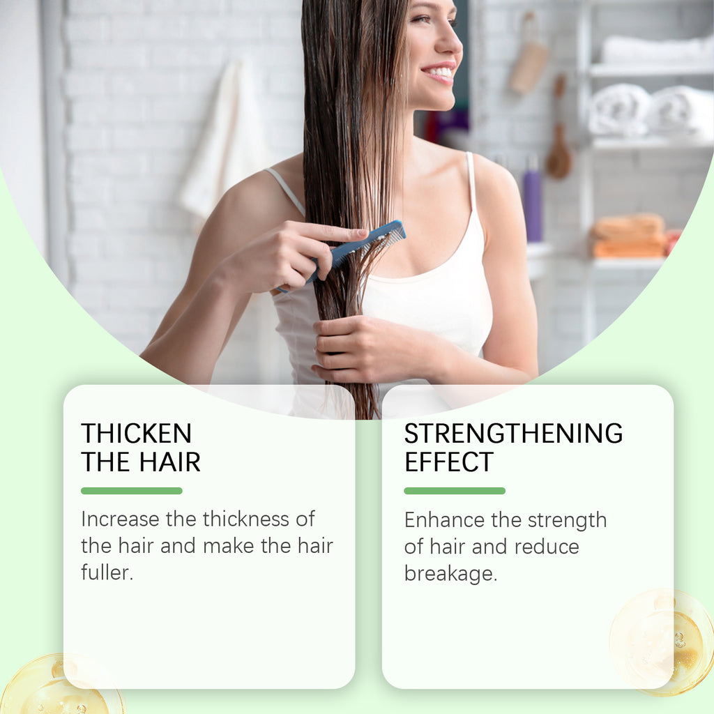 Hoegoa Rosemary Thickening Shampoo, Plant-Based Oil Control Nourishing Moisturizing Repair Fluffy Refreshing Shampoo