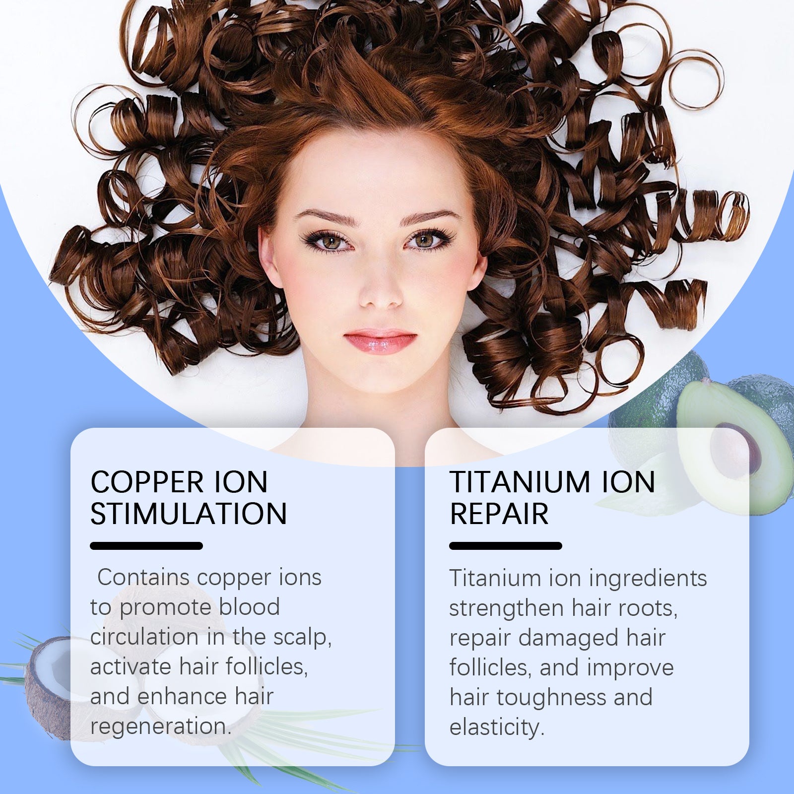 Hoegoa Copper Peptide Hair Serum, Nourishes Scalp, Nurses Roots, Restores Fluffy And Strong Hair